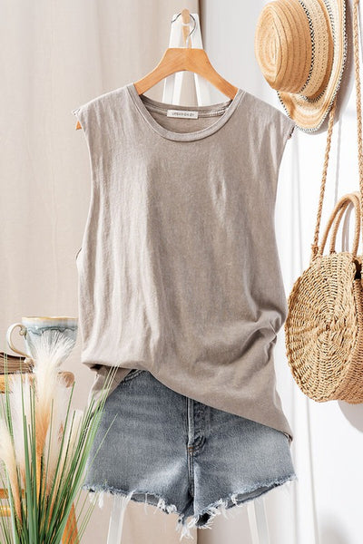Muscle Tank - Vintage Taupe